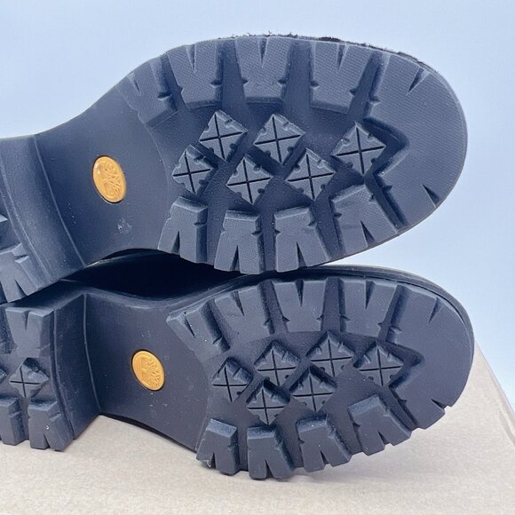 Timberland Kinsley 6-Inch Waterproof Black/Faux Fur Boot Lace Up Platform US 9.5 - Picture 11 of 12